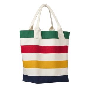 ***RESTOCK*** Hudson’s Bay Company HBC Stripes - Multistripe Tote Bag (WHITE)